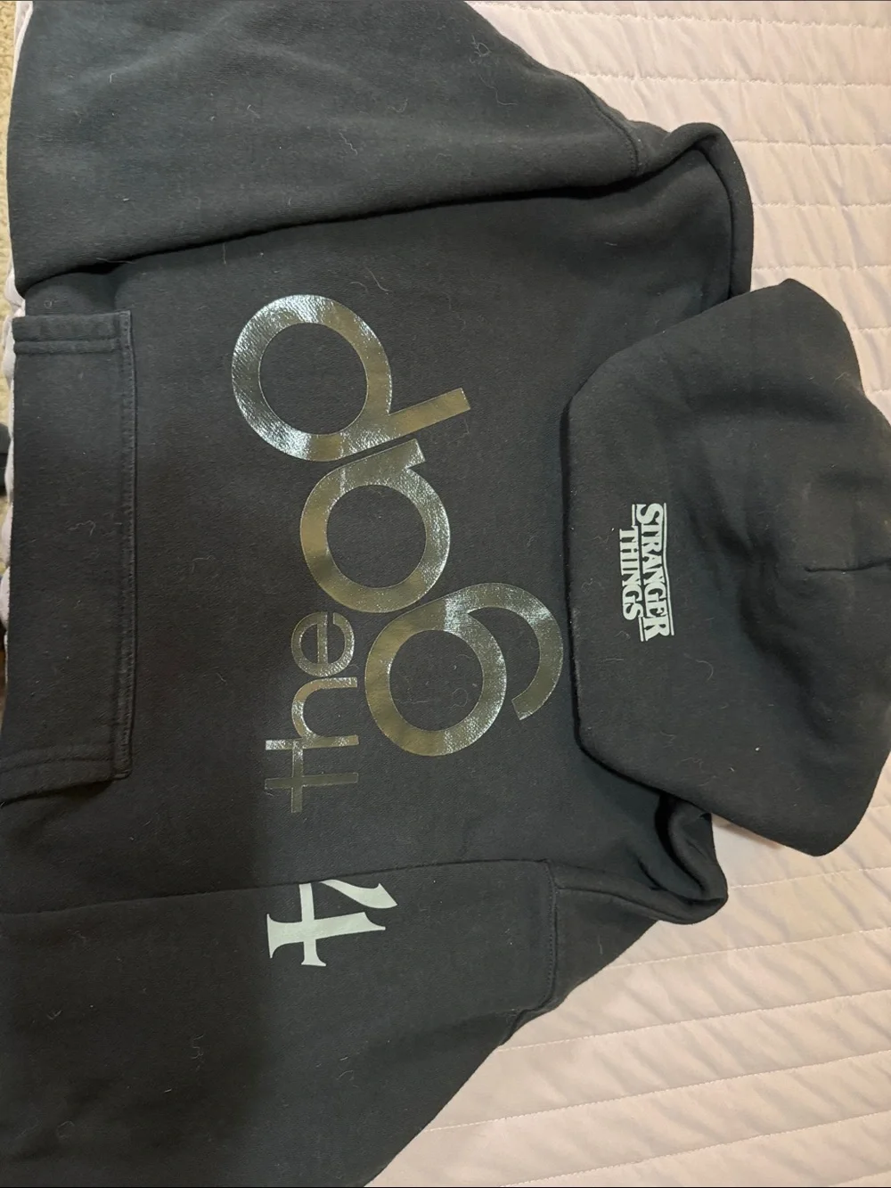 GAP Black 'the 80s' Graphic Hoodie with Stranger Things Logo. Limited Edition.